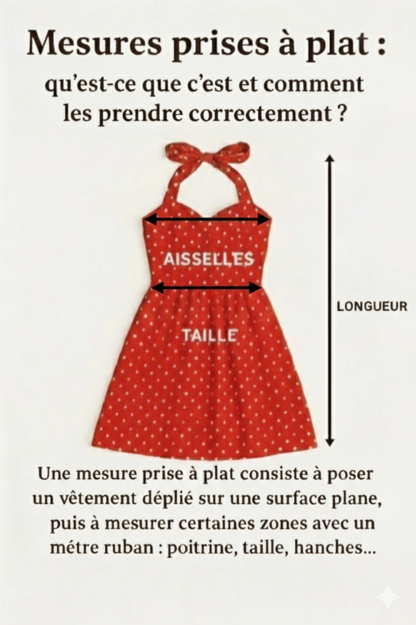Mesures prises à plat
